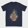 Christmas Tree Watercolor, Tricou Barbati (Unisex)