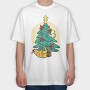 Christmas Tree Cats, Tricou Oversize Barbati (Unisex)