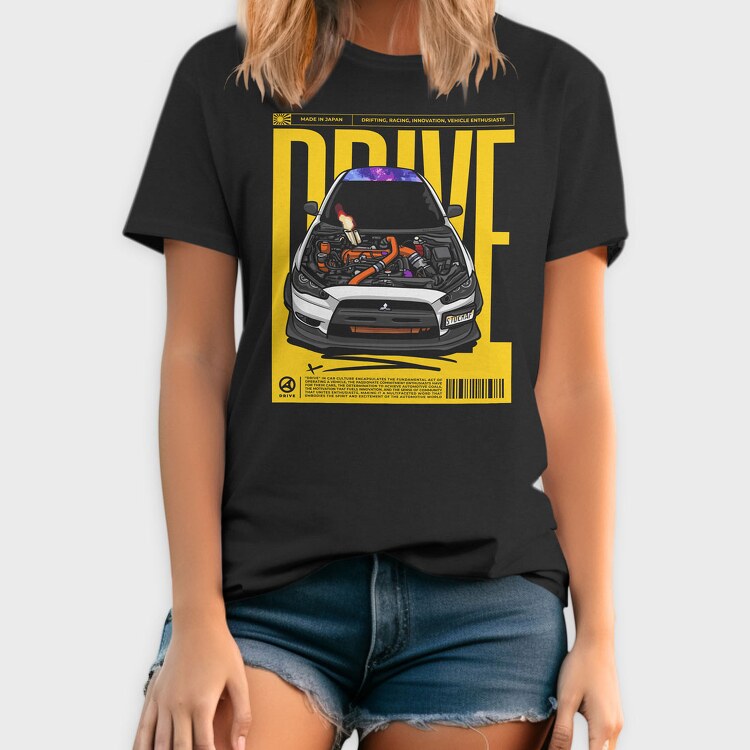 Evo Drive Flame, Tricou Barbati (Unisex)
