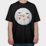 Christmas Snowman Faces 9, Tricou Oversize Barbati (Unisex)