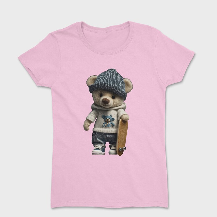 Skate Teddy Bear, Tricou Femei