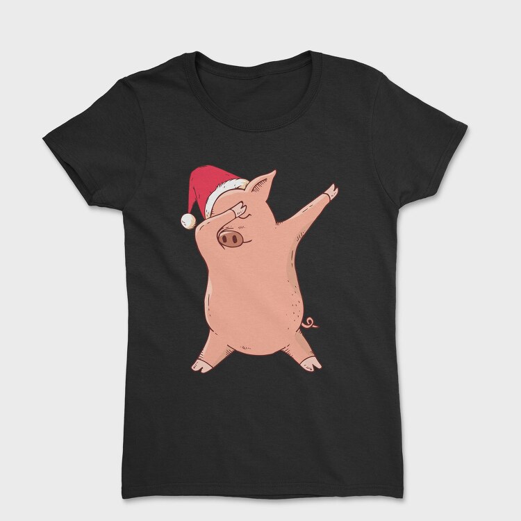 Christmas Pig Dab, Tricou Femei