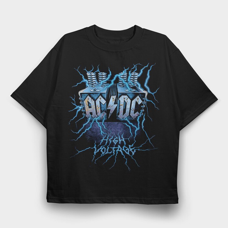 ACDC 2, Tricou Oversize Barbati (Unisex)