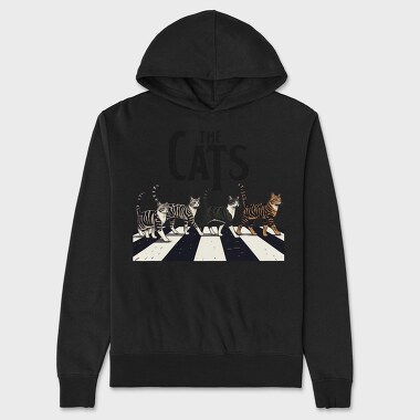 The Cats Music Lover, Hanorac Oversize Barbati (Unisex)