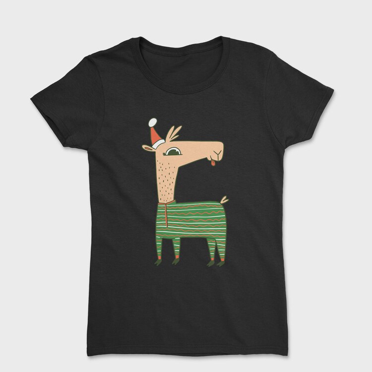 Christmas Llama, Tricou Femei