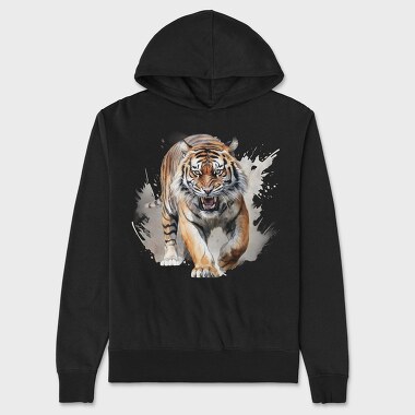 Tiger Roaring 64, Hanorac Oversize Barbati (Unisex)