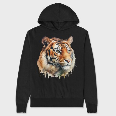 Tiger Spirit Icon, Hanorac Oversize Barbati (Unisex)