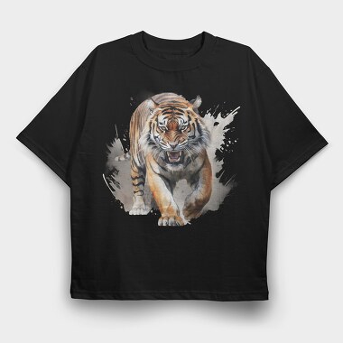 Tiger Roaring 64, Tricou Oversize Barbati (Unisex)