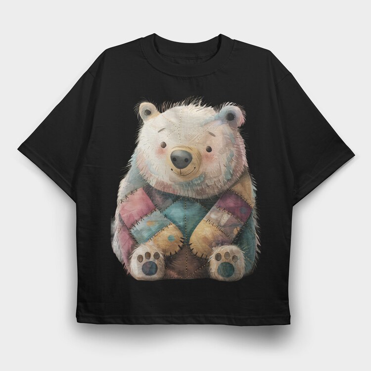 Sunny Patched Buddy, Tricou Oversize Barbati (Unisex)