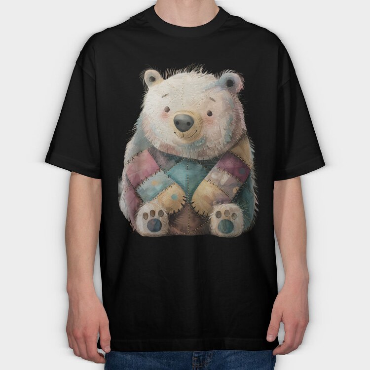Sunny Patched Buddy, Tricou Oversize Barbati (Unisex)