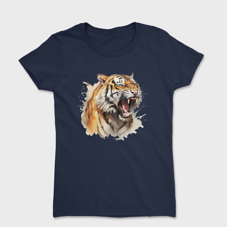 Tiger Roaring Face, Tricou Femei