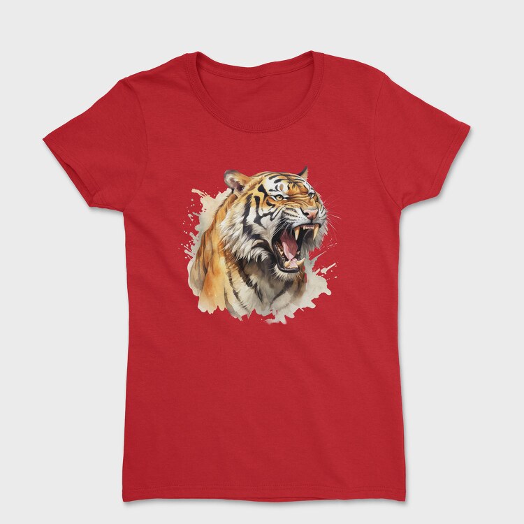 Tiger Roaring Face, Tricou Femei