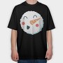 Christmas Snowman Faces 7, Tricou Oversize Barbati (Unisex)