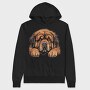Tibetan Mastiff Peeking, Hanorac Oversize Barbati (Unisex)