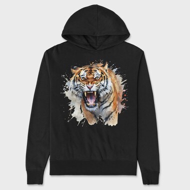 Tiger Roaring Power, Hanorac Oversize Barbati (Unisex)