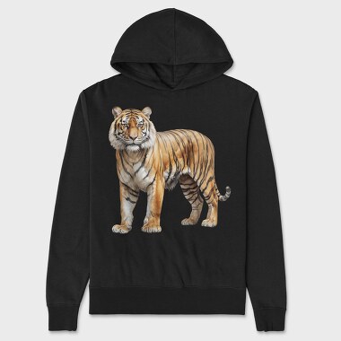Tiger Standing Pride, Hanorac Oversize Barbati (Unisex)