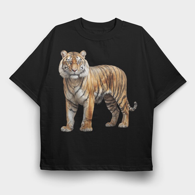 Tiger Standing Pride, Tricou Oversize Barbati (Unisex)