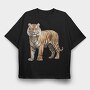 Tiger Standing Pride, Tricou Oversize Barbati (Unisex)
