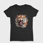Tiger Roaring Watercolor, Tricou Femei