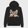 Swedish Vallhund Peeking, Hanorac Oversize Barbati (Unisex)