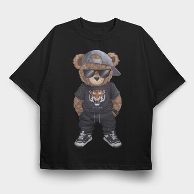 Tiger Face Sunglasses, Tricou Oversize Barbati (Unisex)