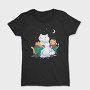 Christmas Cats Snowman, Tricou Femei