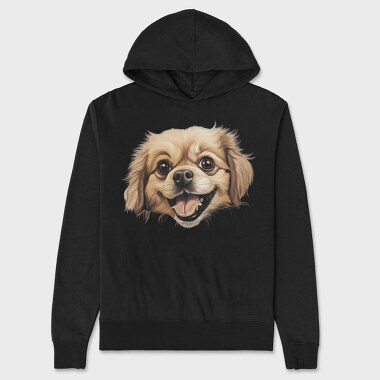 Tibetan Spaniel Reveal, Hanorac Oversize Barbati (Unisex)