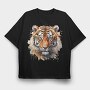 Tiger Streaks Spirit, Tricou Oversize Barbati (Unisex)