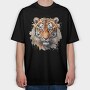 Tiger Streaks Spirit, Tricou Oversize Barbati (Unisex)