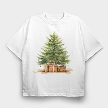Christmas Tree Old, Tricou Oversize Barbati (Unisex)