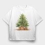 Christmas Tree Old, Tricou Oversize Barbati (Unisex)