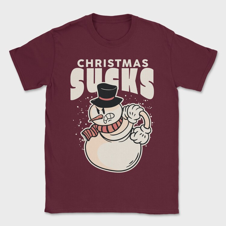 Christmas Sucks Snowman, Tricou Barbati (Unisex)