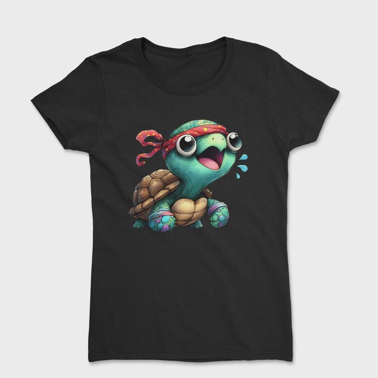Tortoise Bandana Cry, Tricou Femei