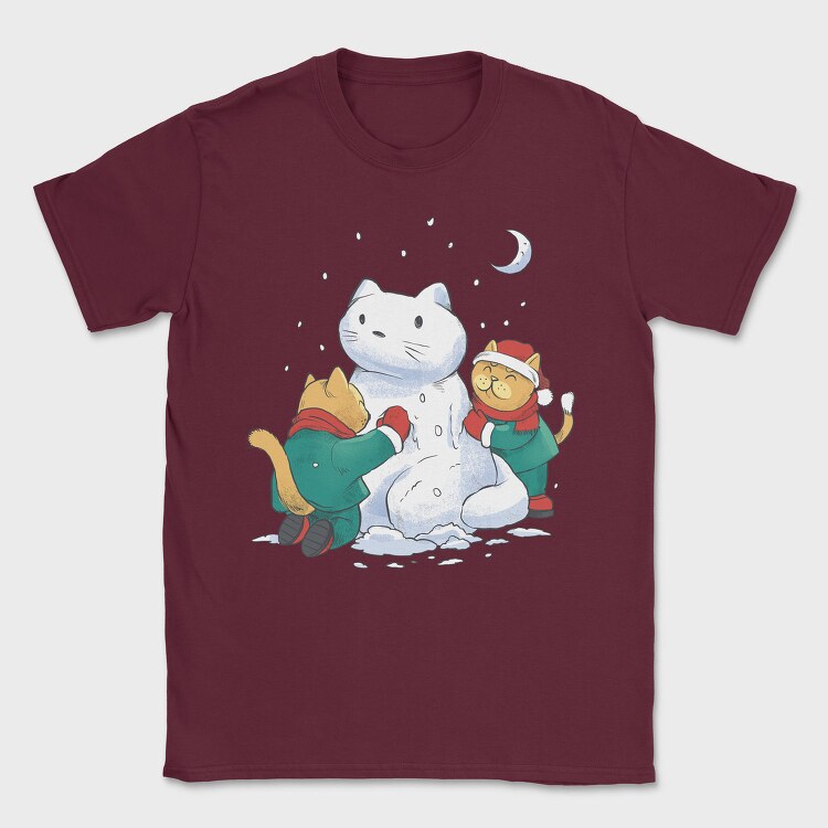 Christmas Cats Snowman, Tricou Barbati (Unisex)