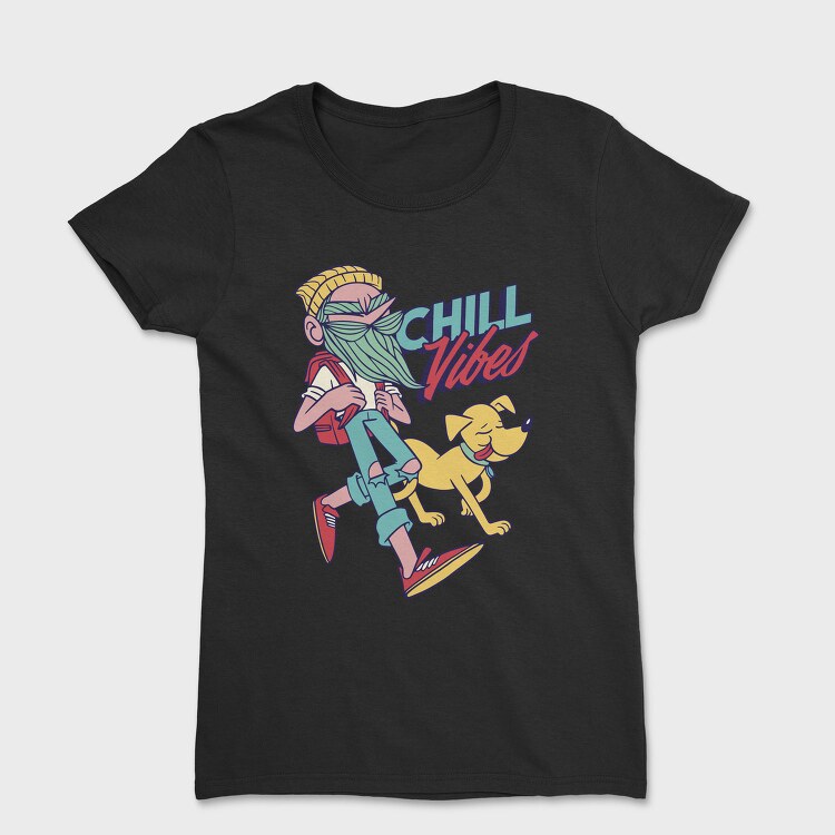 Chill Vibes Hipster, Tricou Femei
