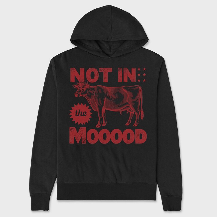 Vintage Cow Says, Hanorac Oversize Barbati (Unisex)