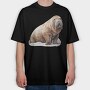 Walrus Snow, Tricou Oversize Barbati (Unisex)