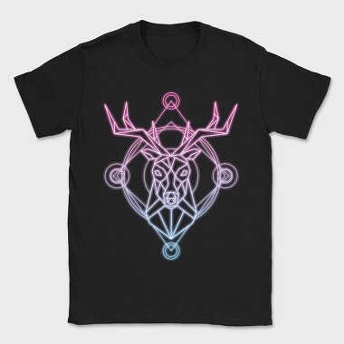Neon Deer, Tricou Barbati (Unisex)