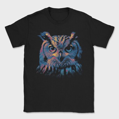 Neon Owl, Tricou Barbati (Unisex)