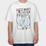 Chicken Butt, Tricou Oversize Barbati (Unisex)