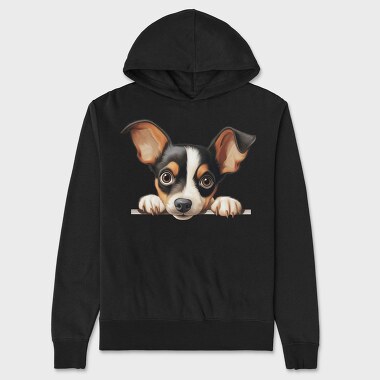 Toy Fox Terrier, Hanorac Oversize Barbati (Unisex)