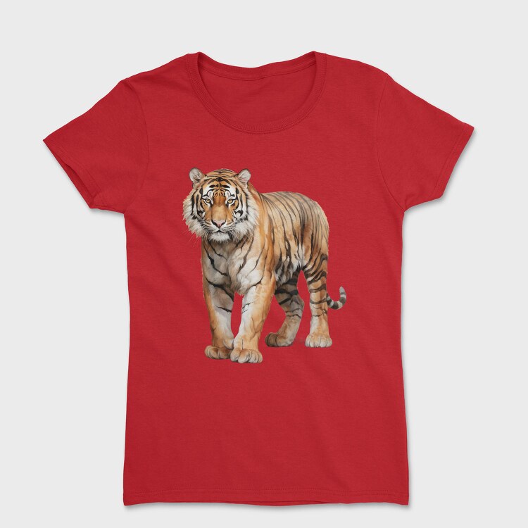 Tiger Walking Pose, Tricou Femei