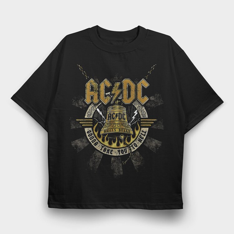 ACDC 5, Tricou Oversize Barbati (Unisex)