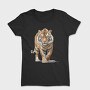 Tiger Walking Watercolor, Tricou Femei