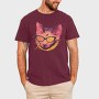 Cat Glasses, Tricou Barbati (Unisex)