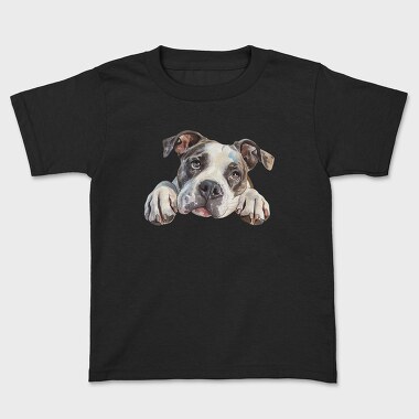 Watercolor American Bulldog, Tricou Copii