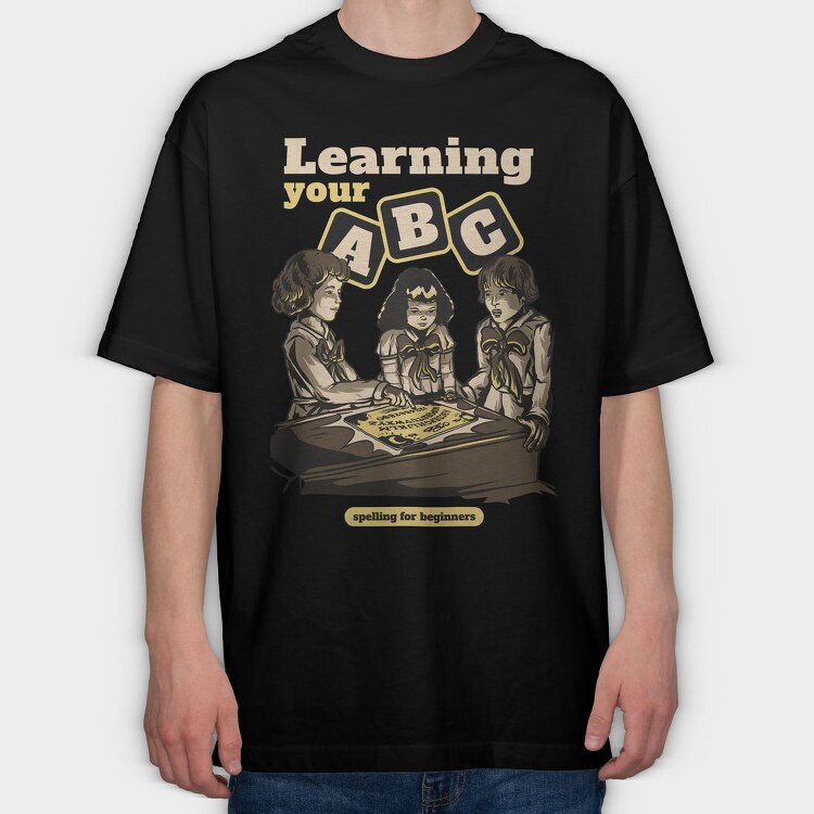 Children Playing Ouija, Tricou Oversize Barbati (Unisex)