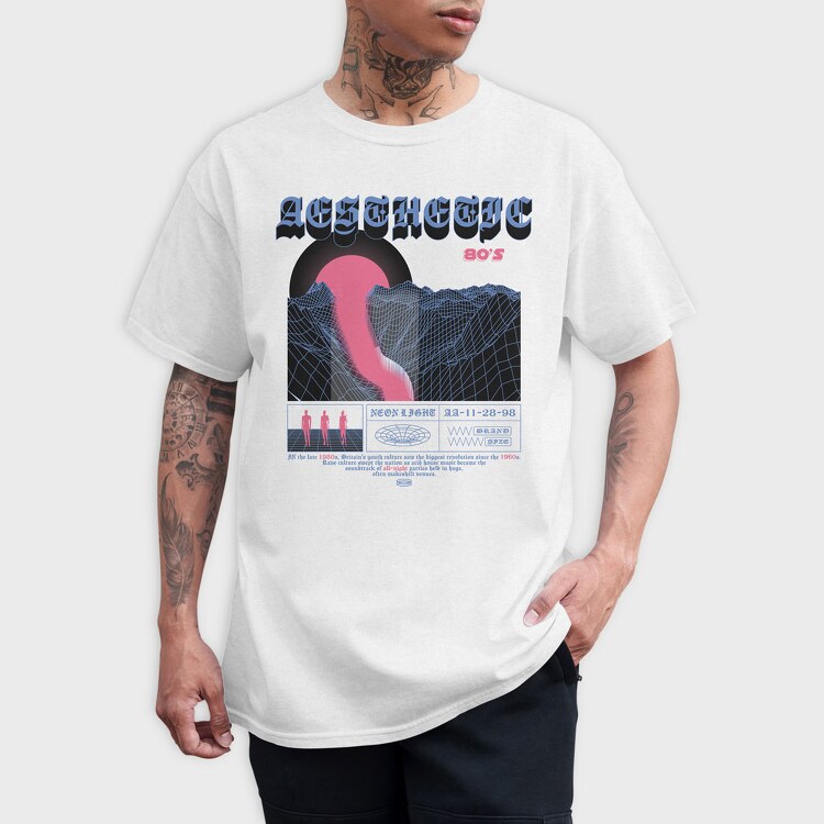Neon Light 1, Tricou Barbati (Unisex)