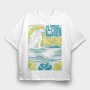 Nature Blonde Woman, Tricou Oversize Barbati (Unisex)