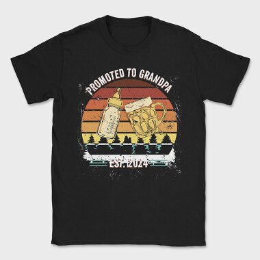 New Grandfather Celebration Promoted Grandpa, Tricou Barbati (Unisex)